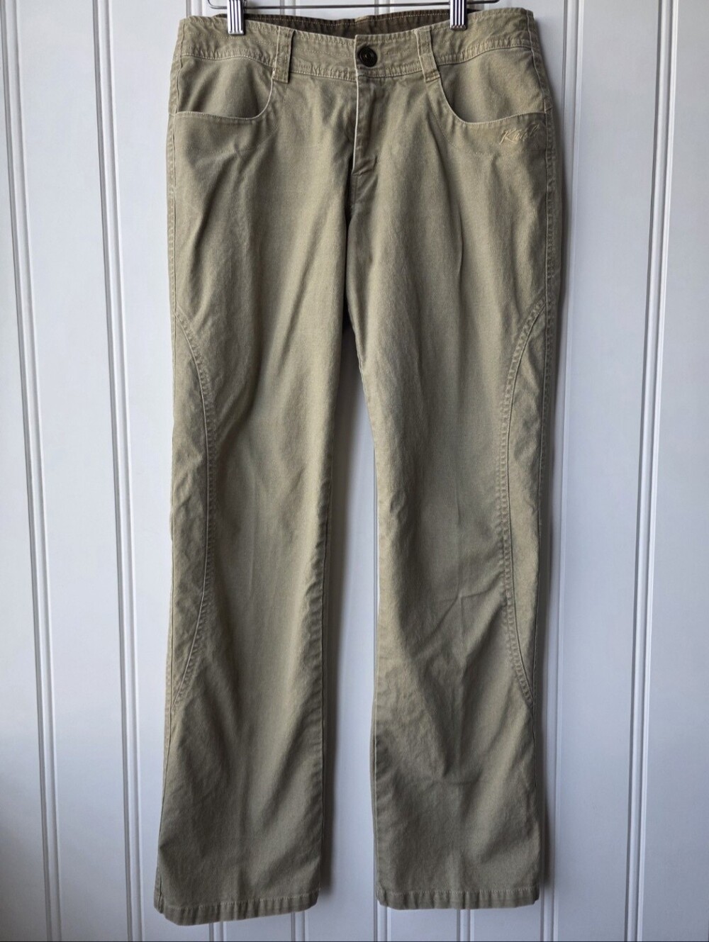 Kuhl Canvas Hiking Pants Straight Leg Khaki Womens Size 6 Regular